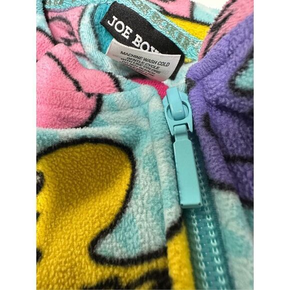 Joe Boxer Womens Large One Piece Footie Pajamas Ducks Blue Multicolor Zip Size M - Picture 14 of 15